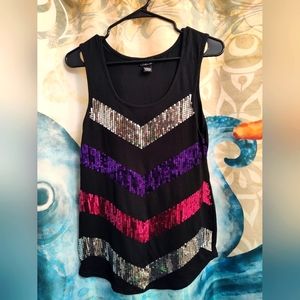 Dressy Sequin Tank Top